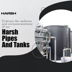 Harsh Pipes & Water Tank flyer