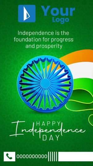 Independence Day Insta Story whatsapp status poster