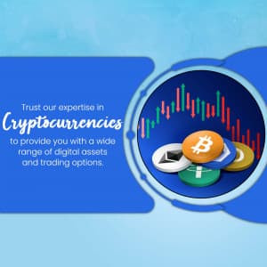 Cryptocurrency promotional template