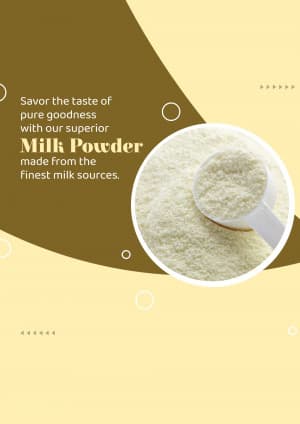 Milk powder banner