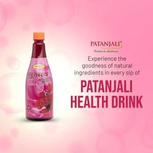 Health Drinks marketing poster