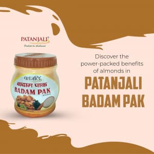 Badam Pak promotional template