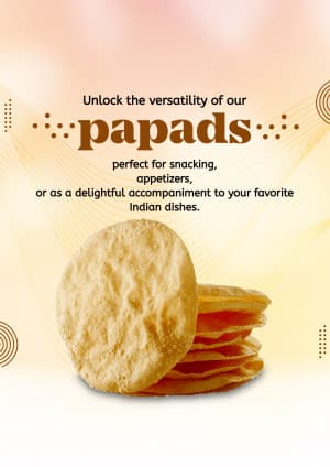 Papad marketing poster