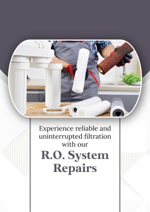 R.O Repairing business banner