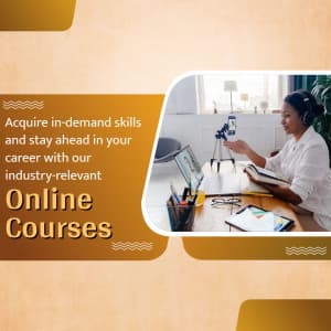 online course business flyer