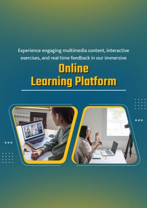 online course marketing poster