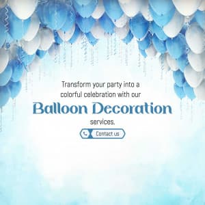 Baloon Decoration promotional post