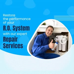 R.O Repairing promotional poster