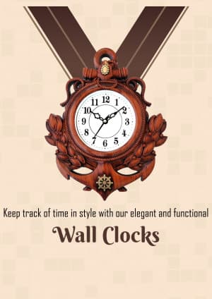 Wall Clock marketing poster