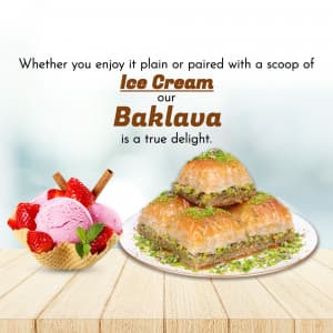 Baklava promotional template