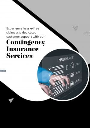 Special Contingency Insurance marketing poster