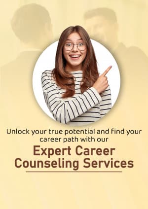 Career Counselling promotional post