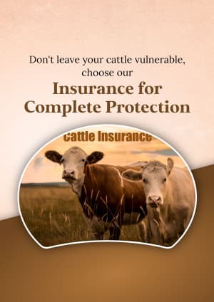 Pet & Cattle Insurance promotional post