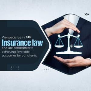 Insurance Law Attorneys marketing poster