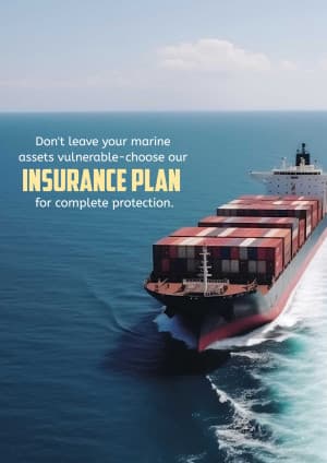 Marine Insurance marketing poster