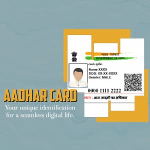 Aadhar Card promotional post