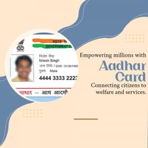 Aadhar Card promotional images