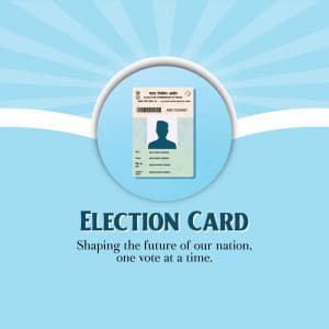 Election Card business flyer