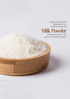 Milk powder post