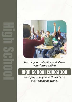 High School promotional template