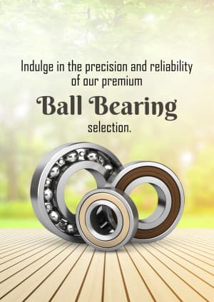 Ball Bearing promotional post