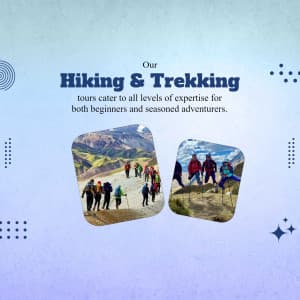 Hiking &  Trekking promotional template