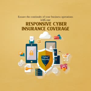 Cyber Insurance promotional template