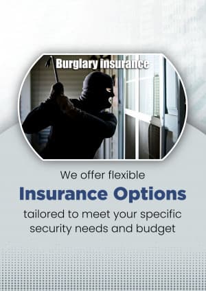 Burglary insurance business flyer