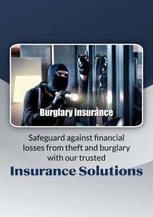 Burglary insurance flyer