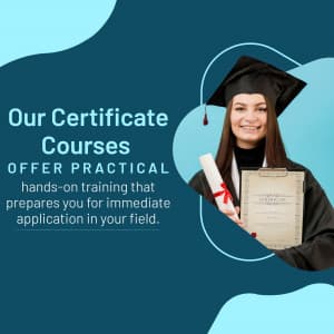 Ceritificate Courses business template