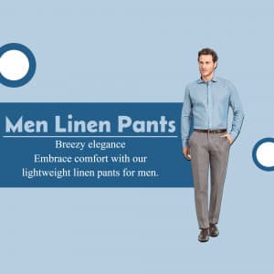 Men Track Pants & Joggers business template