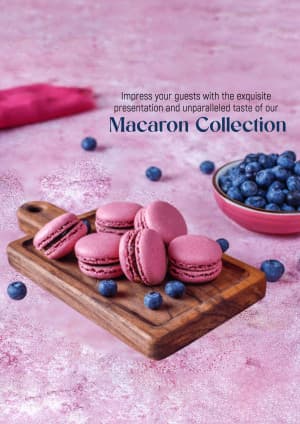 Macaron marketing poster