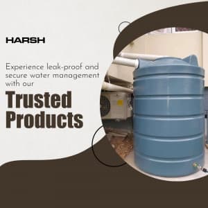 Harsh Pipes & Water Tank instagram post
