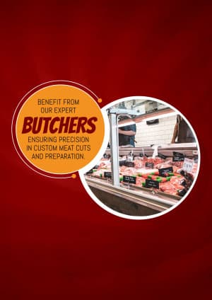 Butcher Shop promotional poster