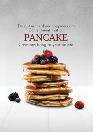 Pancakes marketing poster