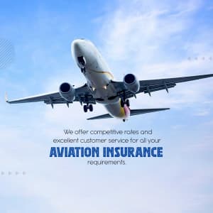 Aviation Insurance marketing poster