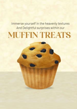 Muffins marketing poster