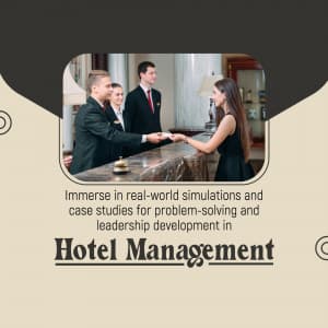 Hotel Management Course facebook ad
