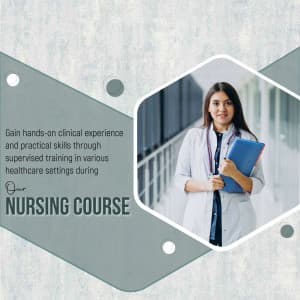 Nursing Course business flyer