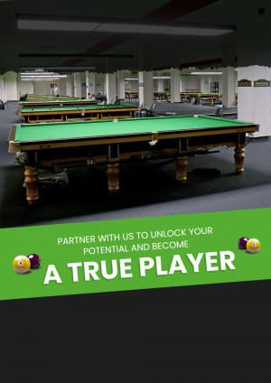 Billiards and Snooker Academies facebook ad