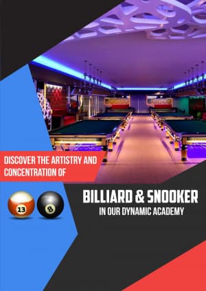 Billiards and Snooker Academies business video