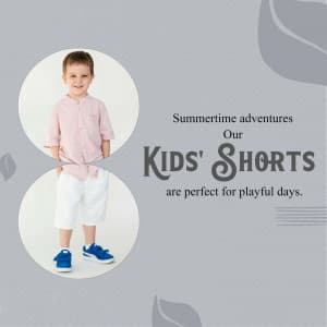 Kids Shorts template