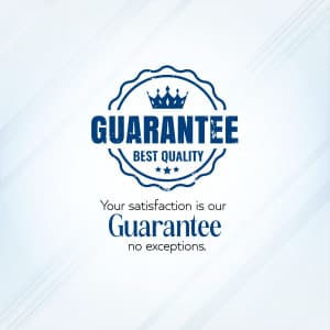 Guarantee banner