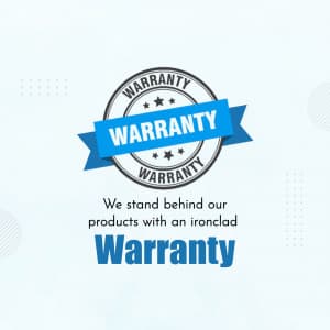 Warranty and Guarantee flyer