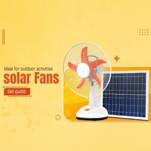 Solar Fans business flyer