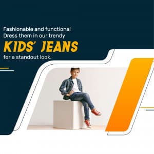 Kids Jeans promotional template