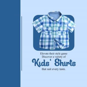 Kids Shirts promotional template