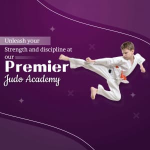 Judo Academies business flyer