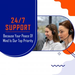 Support 24/7 greeting image