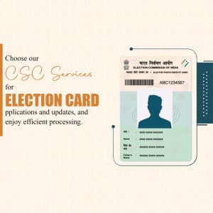 Election Card business template